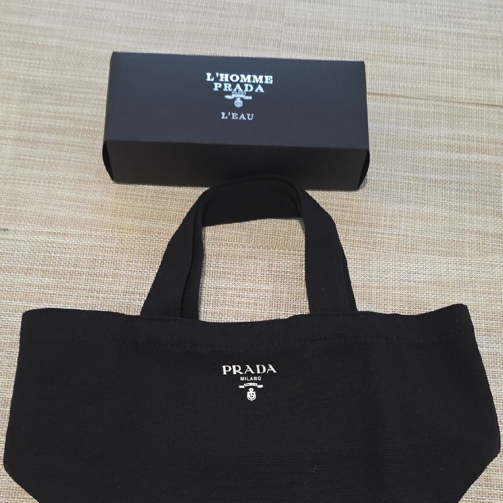 PRADA Mini Tote Bag Novelty Blavk Limited Edition - Picture 9 of 9